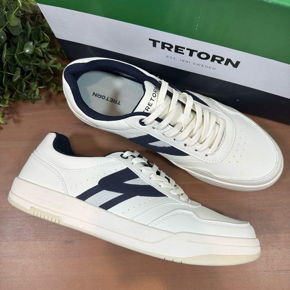 Tretorn Dennis White Low Top Lace‎ Up Sneakers Men's Size 9